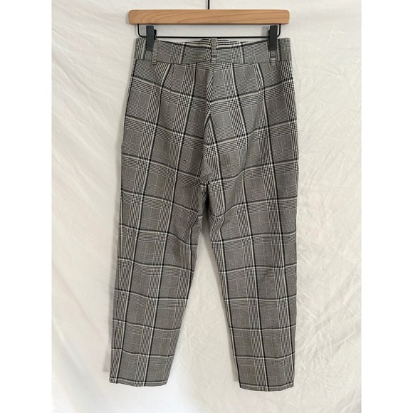 VELVET BY GRAHAM & SPENCER Womens Plaid Crop Straight Leg Pants Sz 2 - Picture 4 of 9